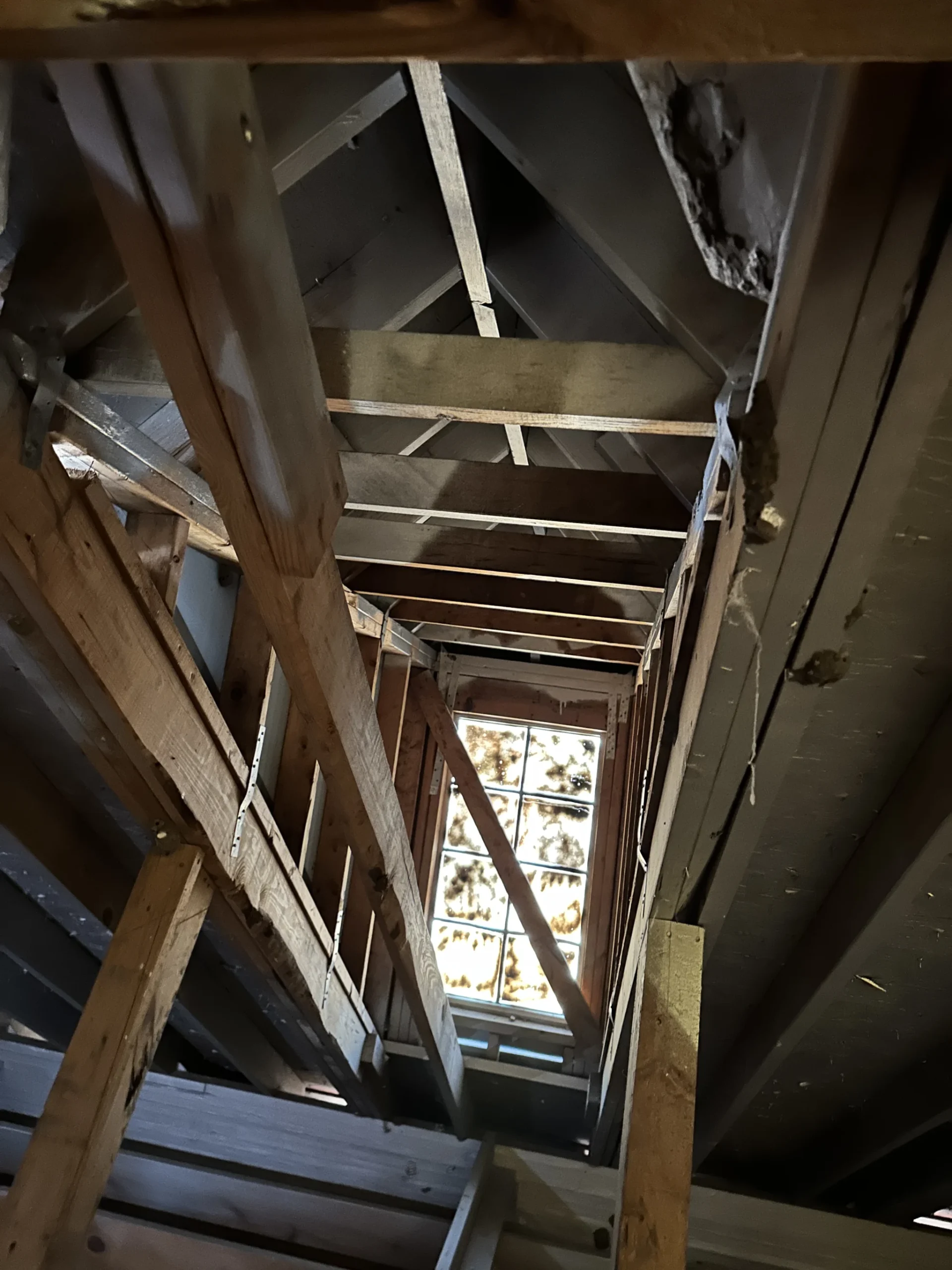 Attic before remodeling project